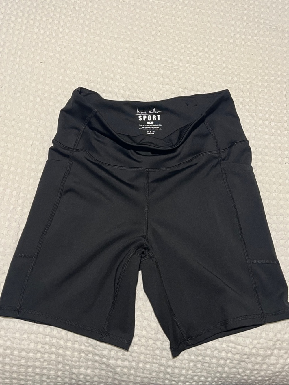 Nicole Miller gym shorts with pockets